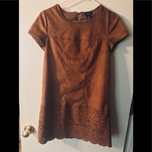 Faux Suede Dress